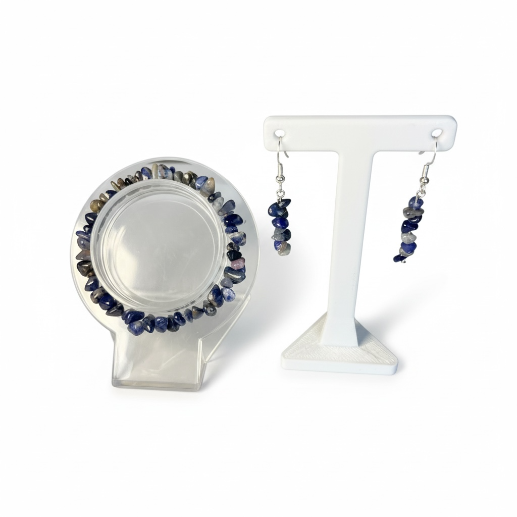 Sodalite Chip Jewelry Set