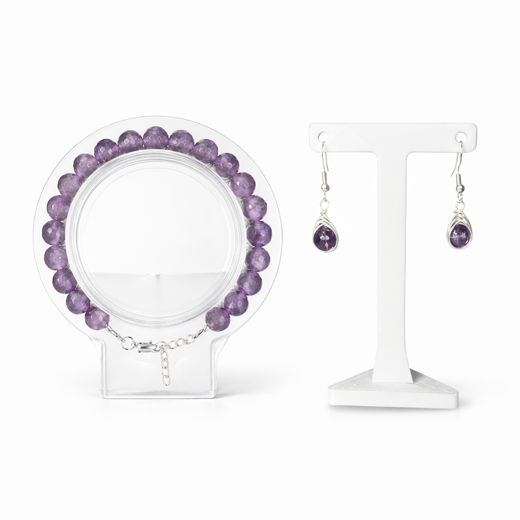 Faceted Amethyst Set