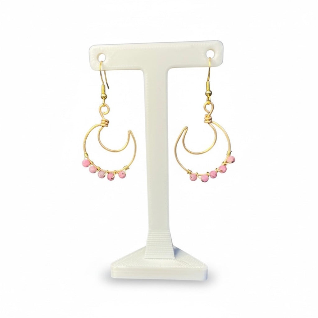 Ruby Moon Earrings