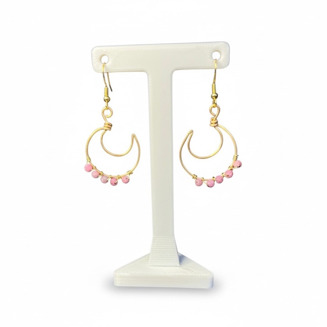 Ruby Moon Earrings