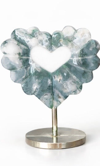 Carved Gemstone Hearts