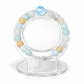 Matte Flower Amazonite and Opalite Bracelet