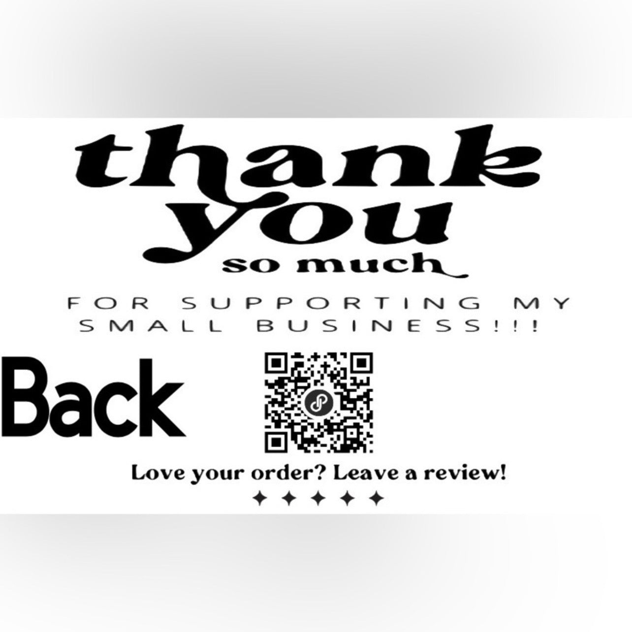 100 Count Customized Thank You Cards