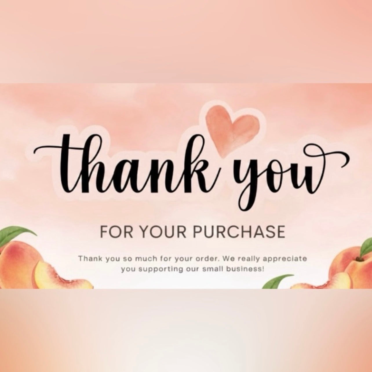 100 Count Customized Thank You Cards