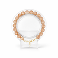 Faceted Peach Moonstone Bracelet