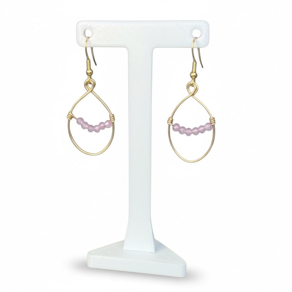 Purple Jade Earrings