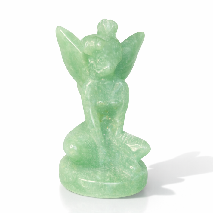 Green Aventurine Fairy Carving