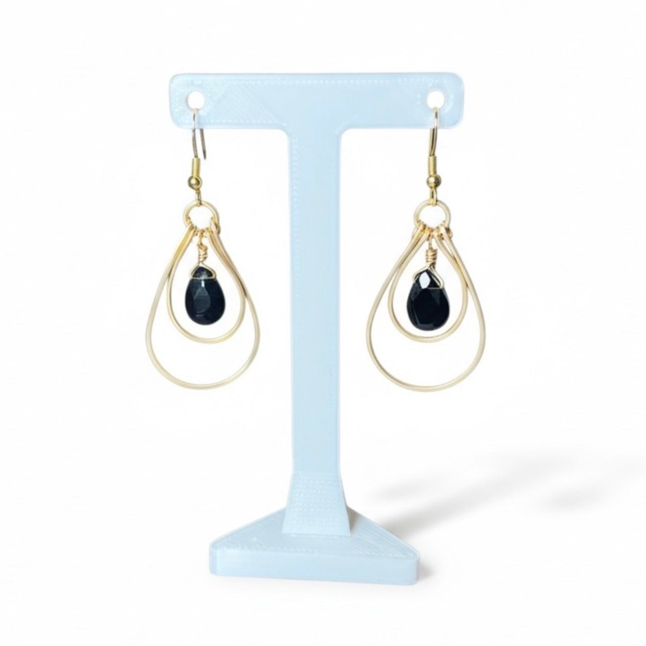 Obsidian Teardrop Earrings