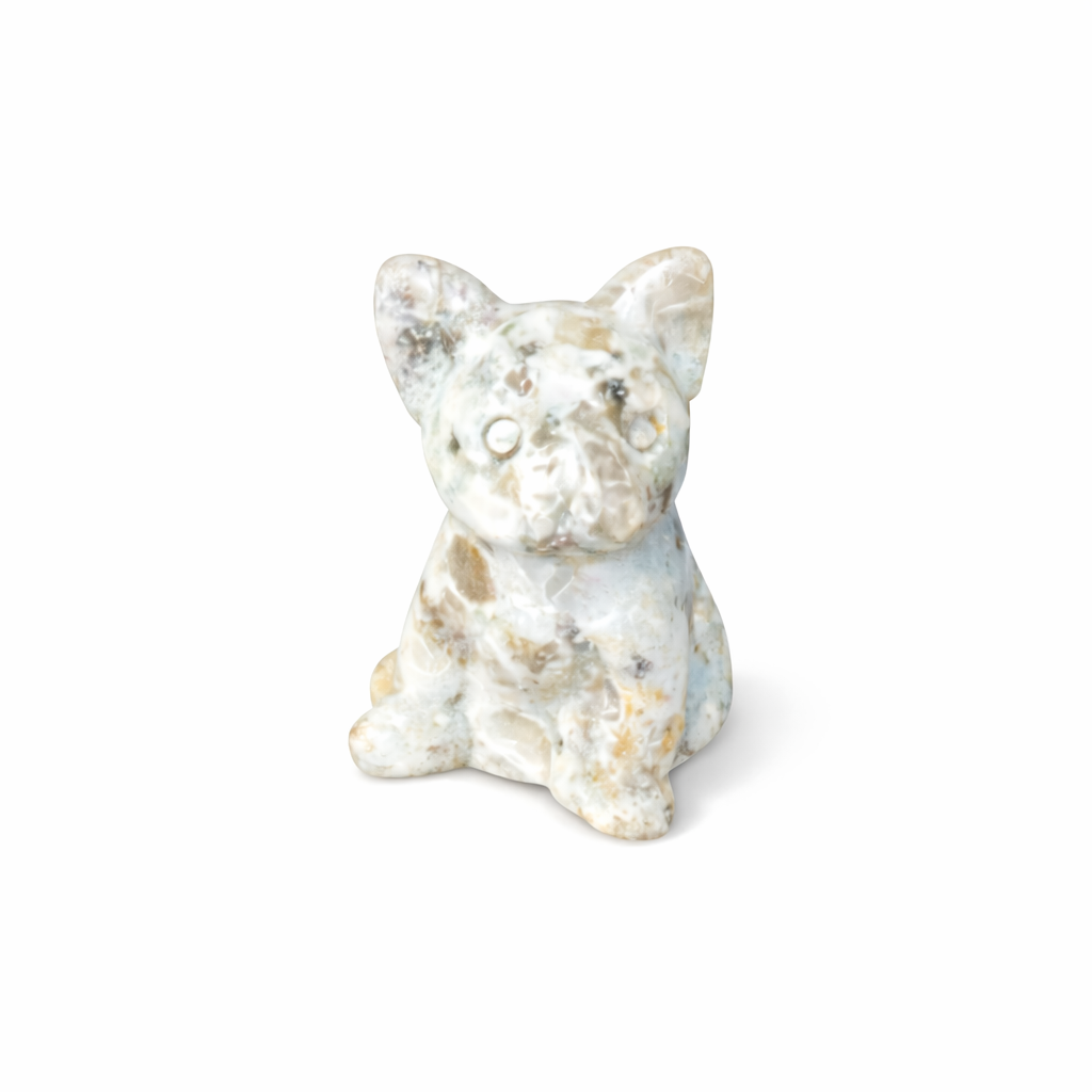 Crystal Dog Carving