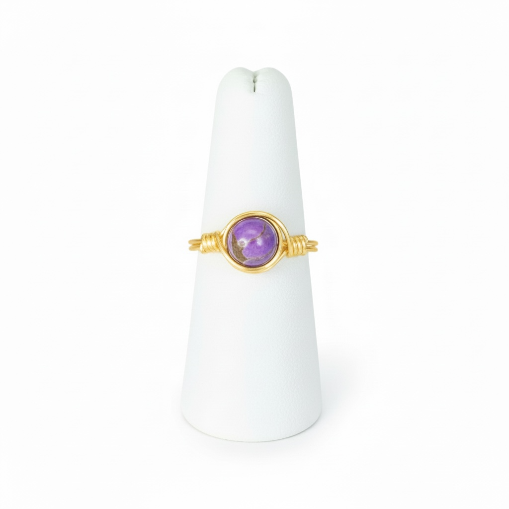 Wire Wrapped Gemstone Rings
