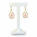 Rhodonite and Ruby Earrings