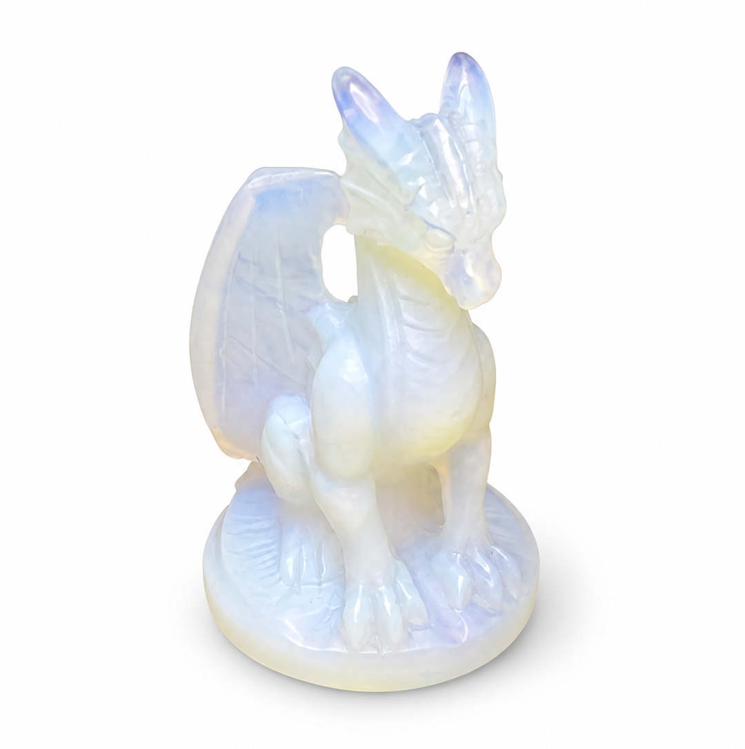 Opalite Dragon Carving