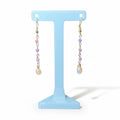 Ruby and Freshwater Pearl Earrings
