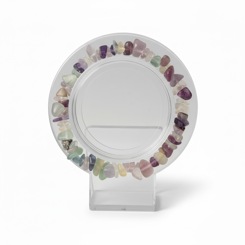 Rainbow Fluorite Chip Bracelet