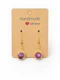 Purple Impression Jasper Earrings