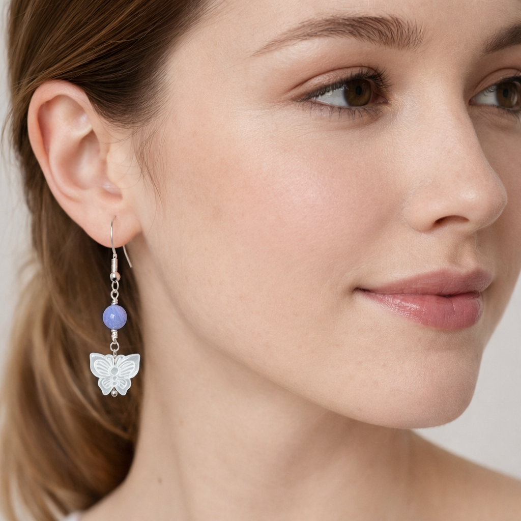 MOP Butterfly Earrings