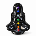 Obsidian Chakra Meditation Carving