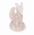 Rose Quartz Dragon Carving