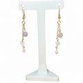 MOP and Lavender Jade Earrings