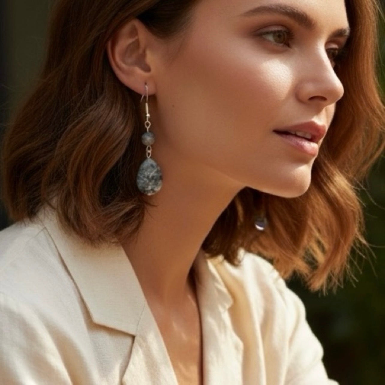 Larvikite Earrings