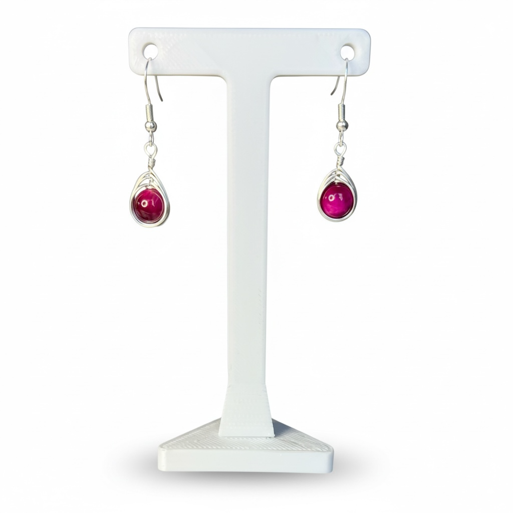 Magenta Tiger’s Eye Set