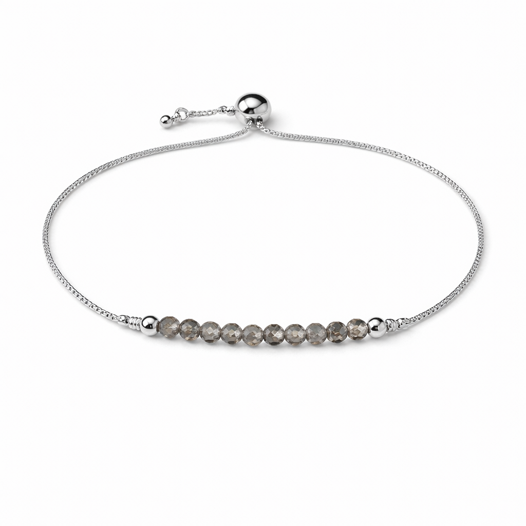 Smoky Quartz Lariat Bracelet