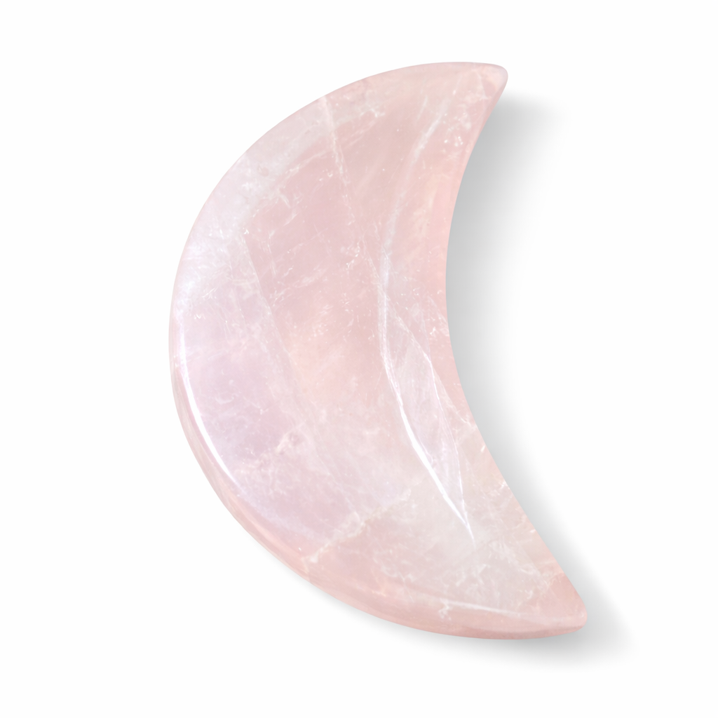 Rose Quartz Moon Bowl