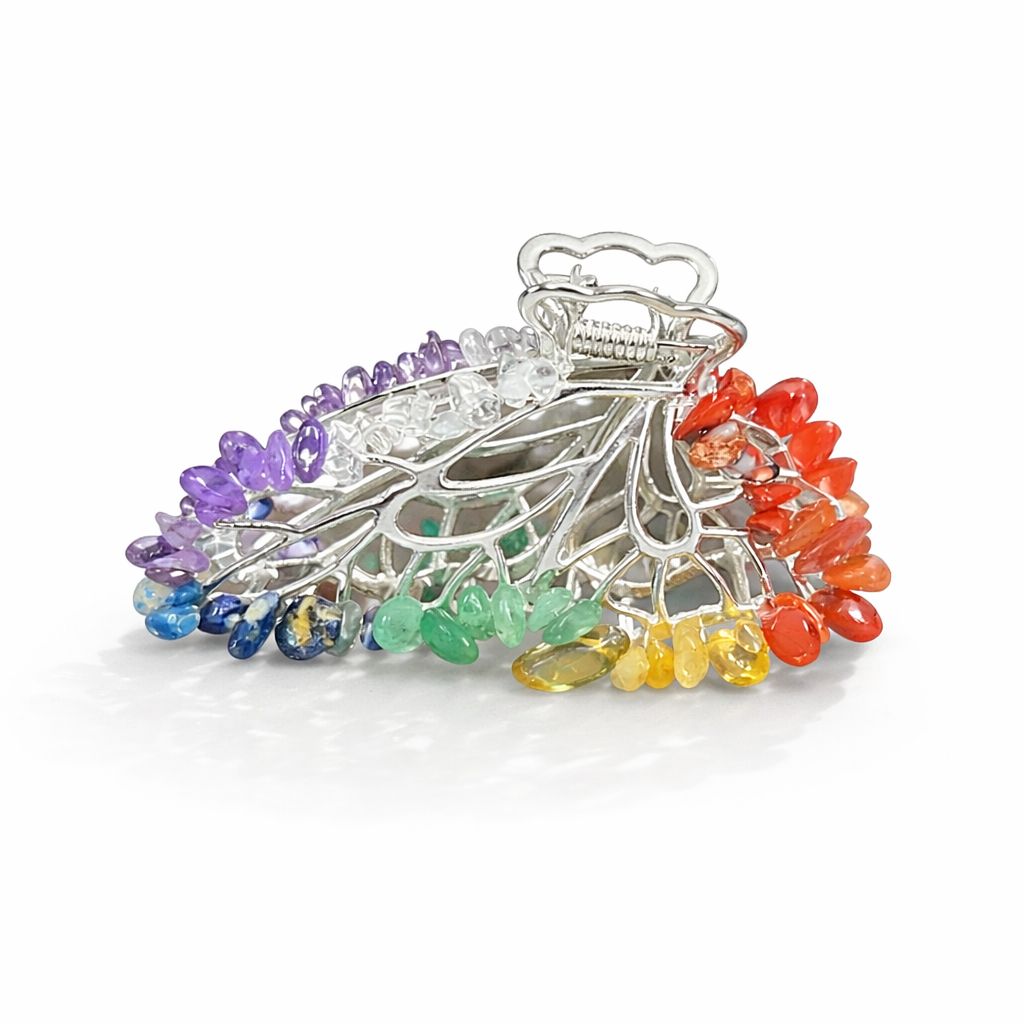 Crystal Butterfly Hair Clips