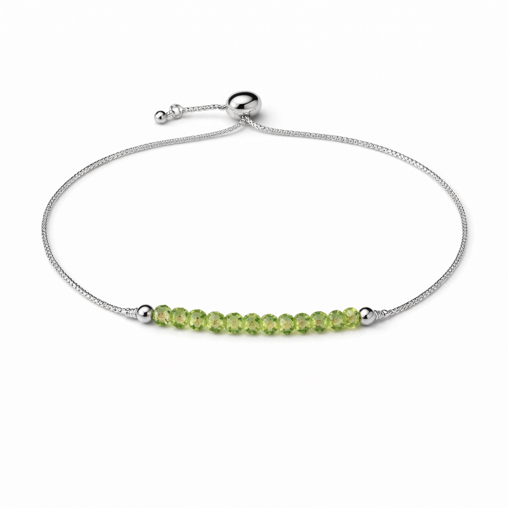 Peridot Lariat Bracelet