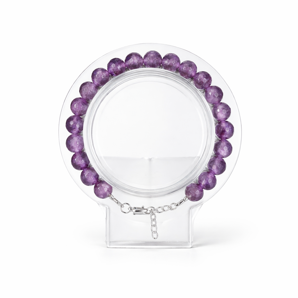 Faceted Amethyst Bracelet