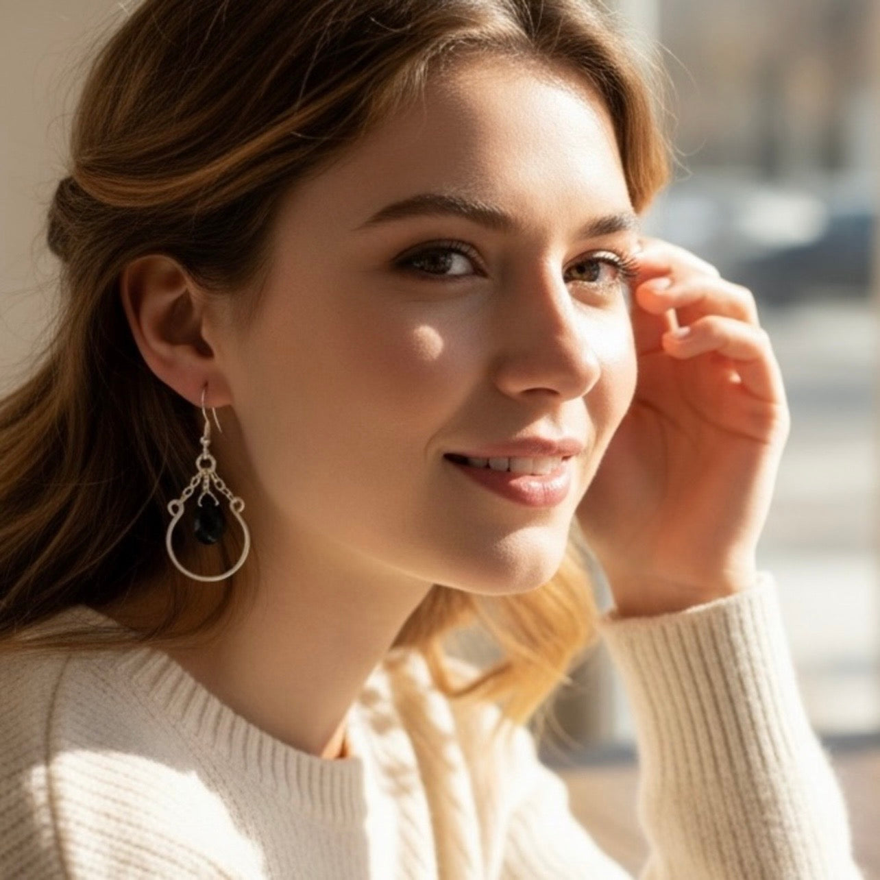 Obsidian Earrings