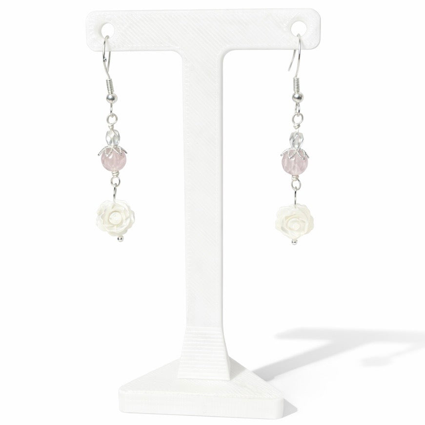 MOP Rose Earrings