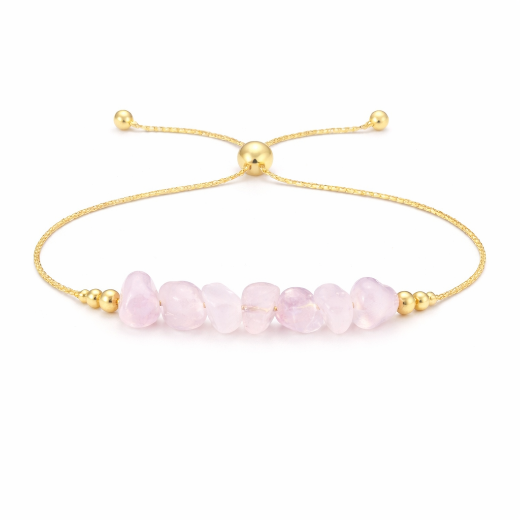 Rose Quartz Lariat Bracelet