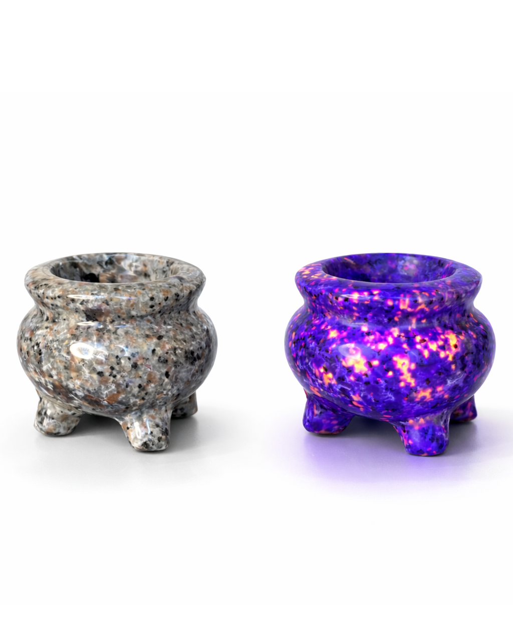 Carved Yooperlite Cauldron