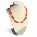 Carnelian and Clear Quartz Neclace