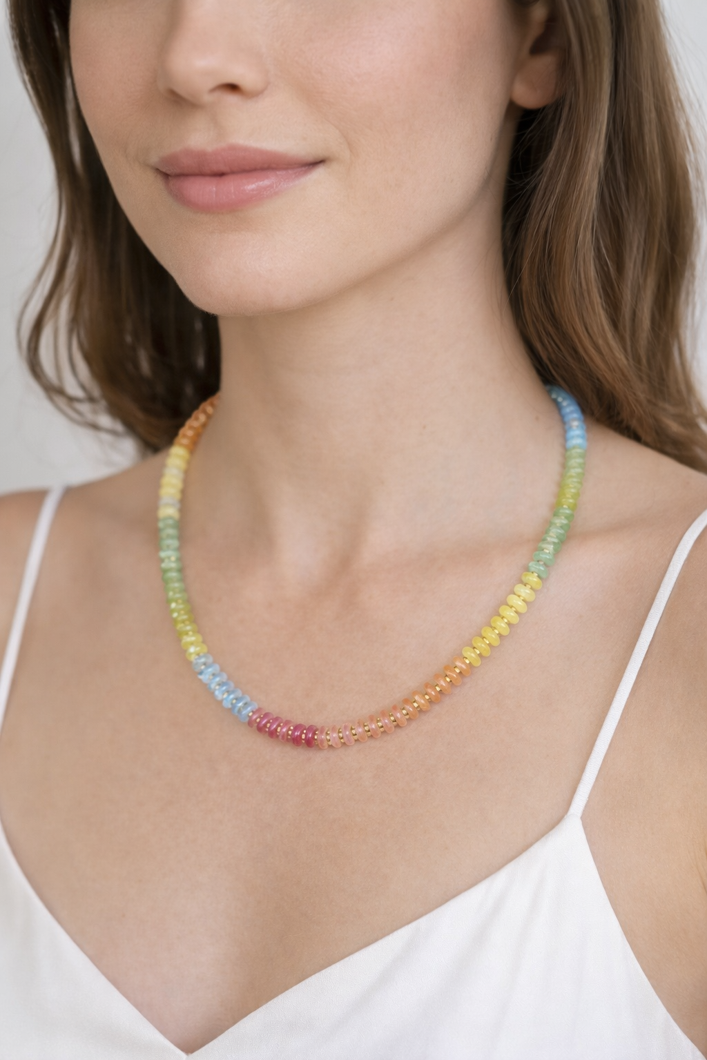 Multi-Colored Jade Necklace