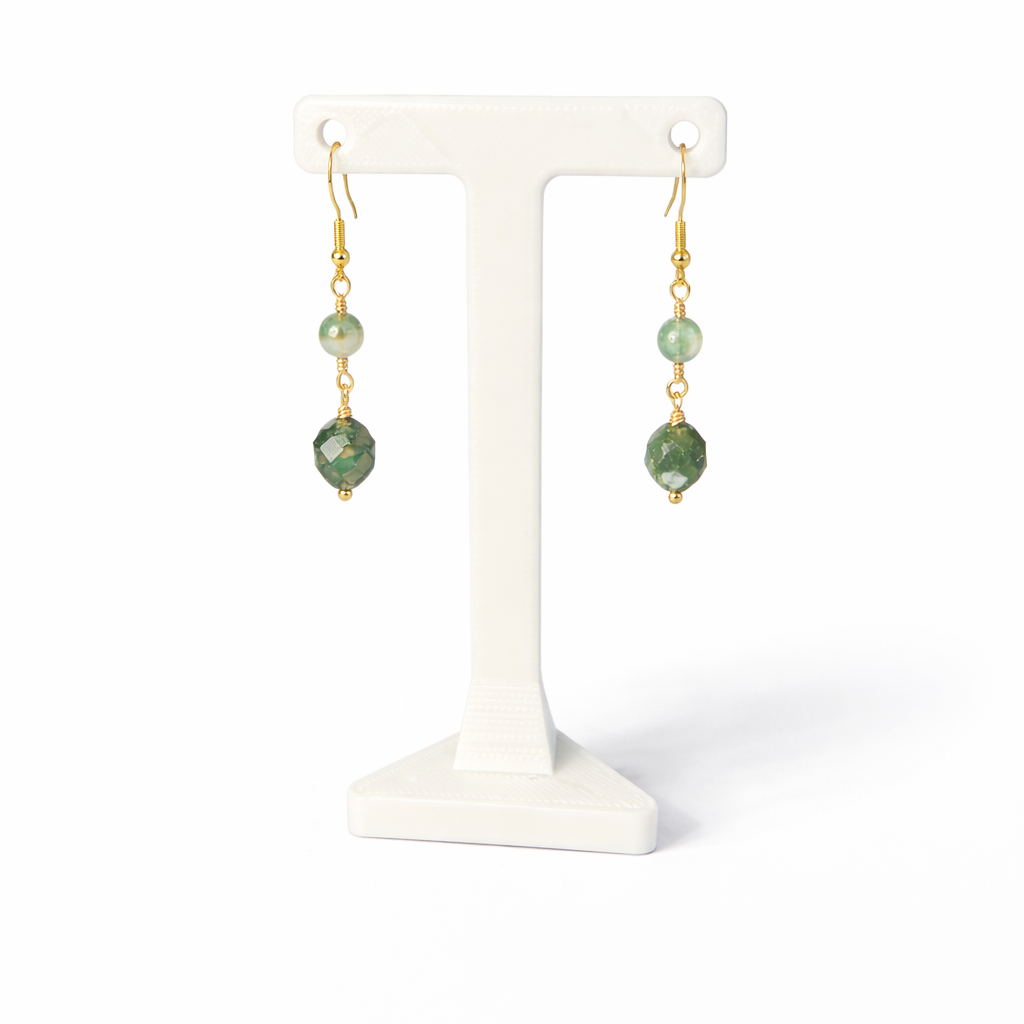 Moss Agate Earrings