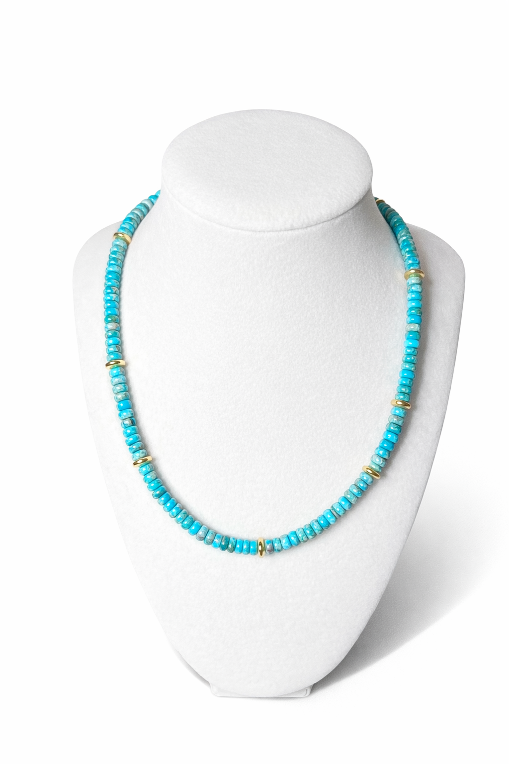 Imperial Jasper and Gold Hematite Necklace