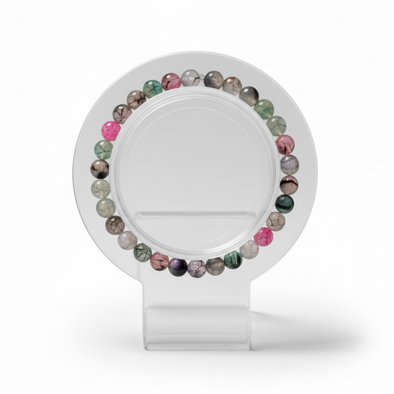 Galaxy Dragon’s Vein Agate Bracelet