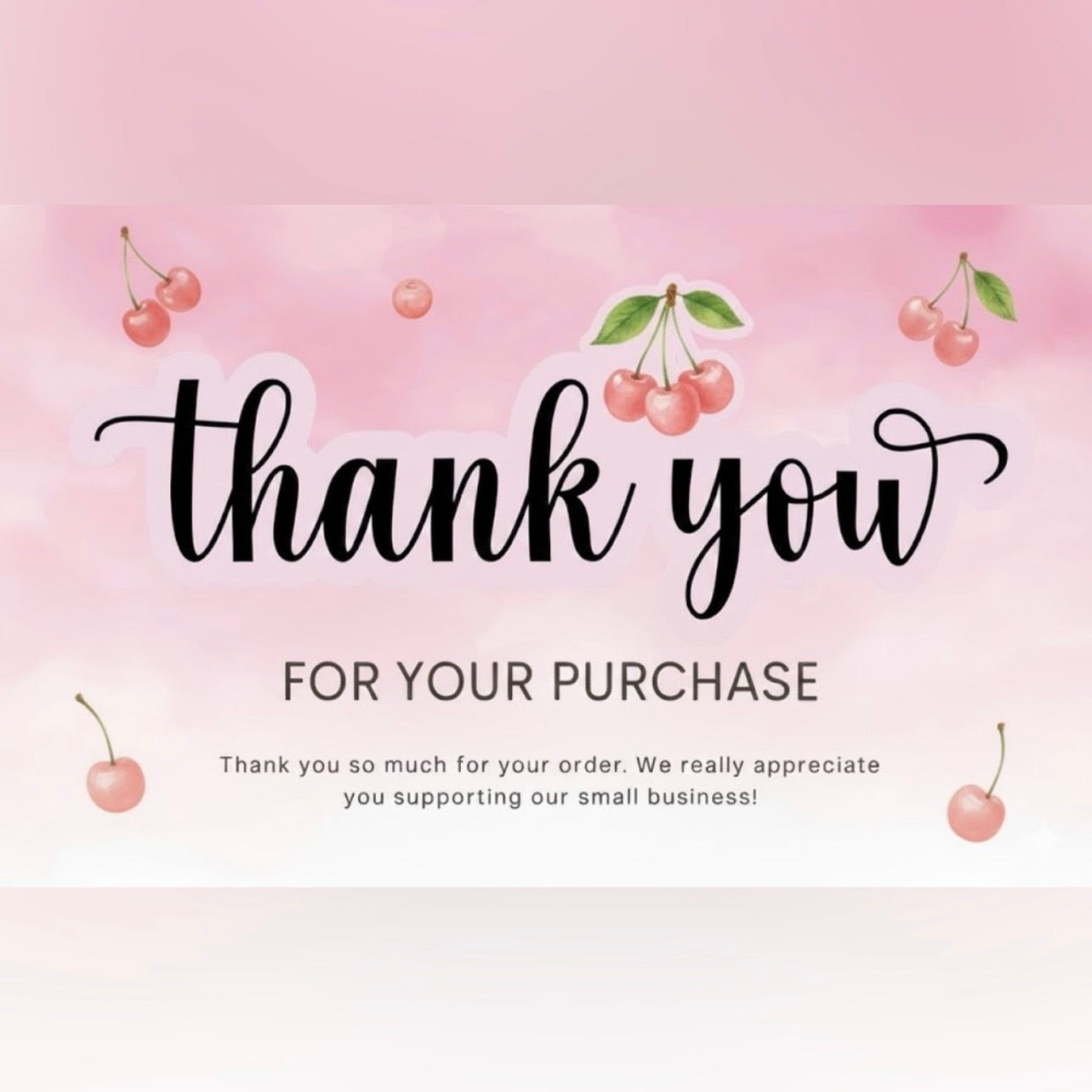 100 Count Customized Thank You Cards