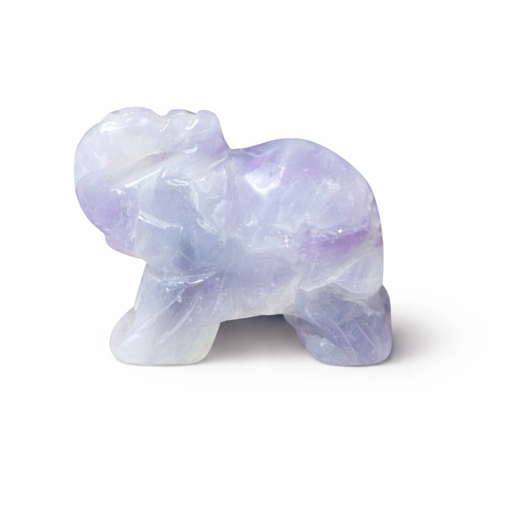 Mini Crystal Elephant Carvings