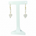 Rose Quartz Heart Earrings
