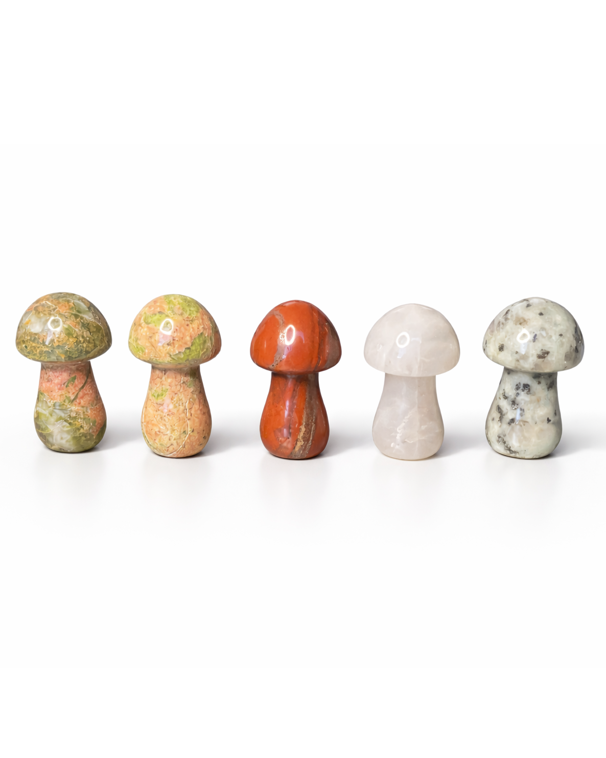 Carved Crystal Mushrooms
