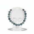 Faceted Denim Blue Jade Bracelet