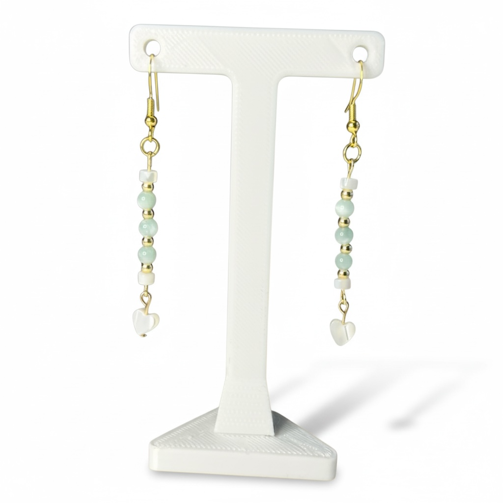 MOP Heart Earrings