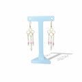 Ruby and Shell Pearl Earrings