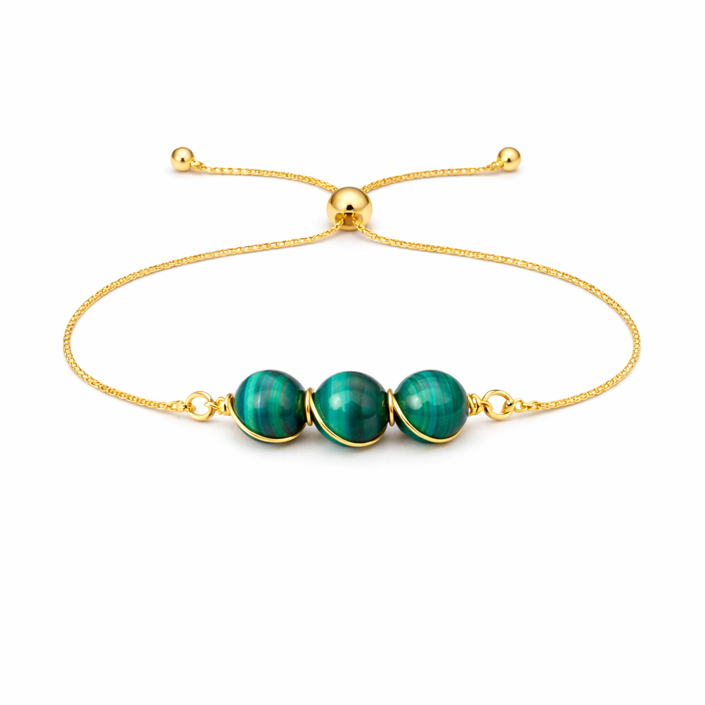 Malachite Lariat Bracelet