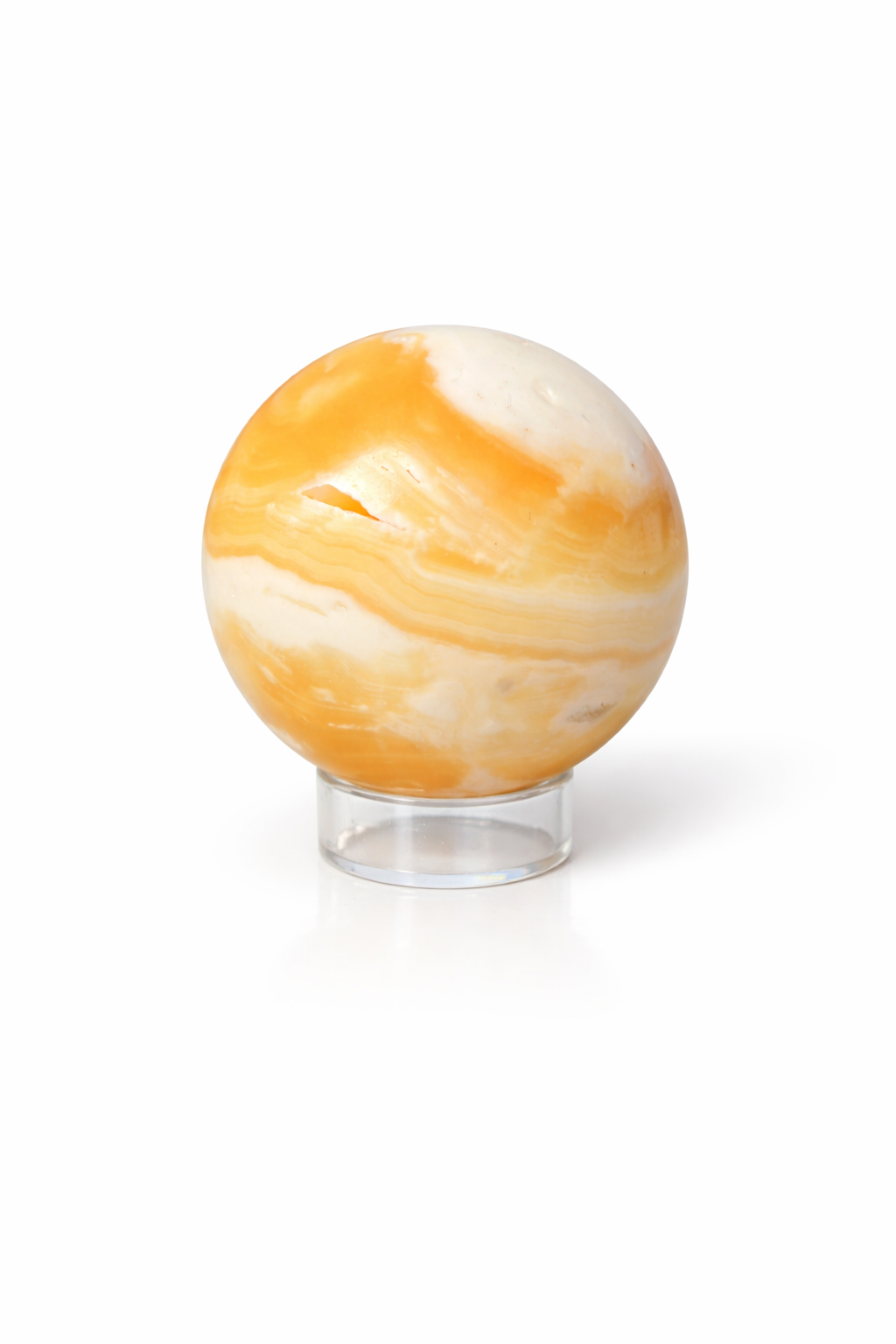 Honey Calcite Sphere