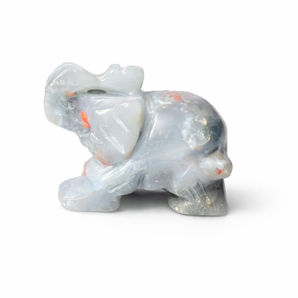 Mini Crystal Elephant Carvings