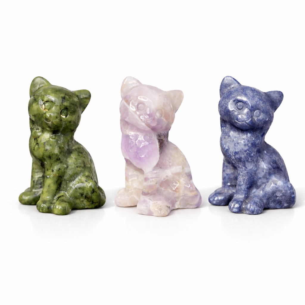 Crystal Cat Carving